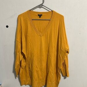 Torrid Size 3 Mustard Everyday Soft Pullover Tunic Cree Sweater